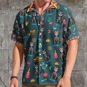 Day Of The Dead Dog Cat Hispanic Mexican Latinos Latinx - Personalized Hawaiian Shirt
